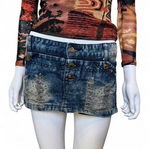 💎 Y2K Distressed Micro Shorts 💎